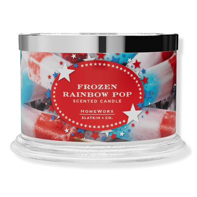 HomeWorx Frozen Rainbow Pop 4-Wick Scented Candle