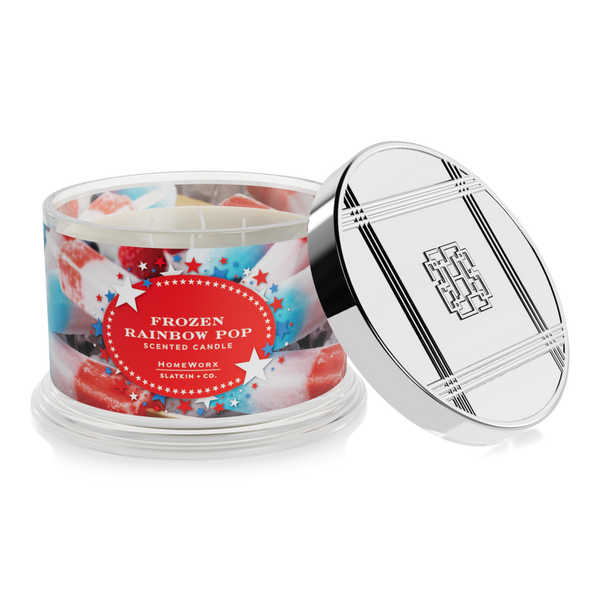 HomeWorx Frozen Rainbow Pop 4-Wick Scented Candle #2