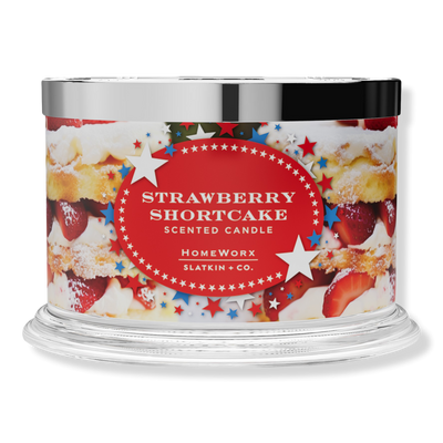 HomeWorx Strawberry Shortcake 4-Wick Scented Candle