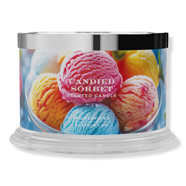 HomeWorx Candied Sorbet 4-Wick Scented Candle #1