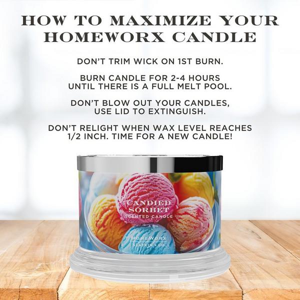 HomeWorx Candied Sorbet 4-Wick Scented Candle #5