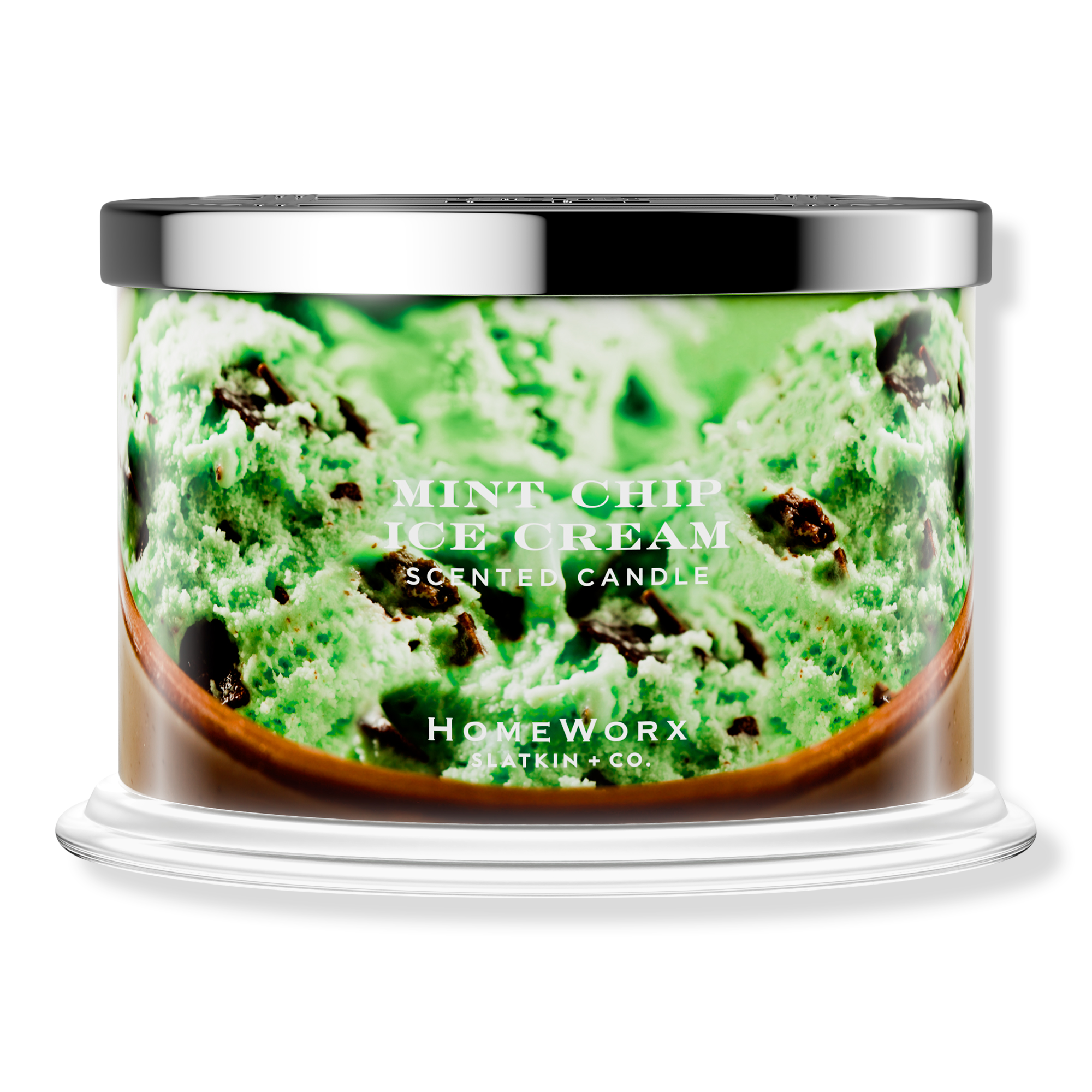 HomeWorx Mint Chip Ice Cream 4-Wick Scented Candle #1