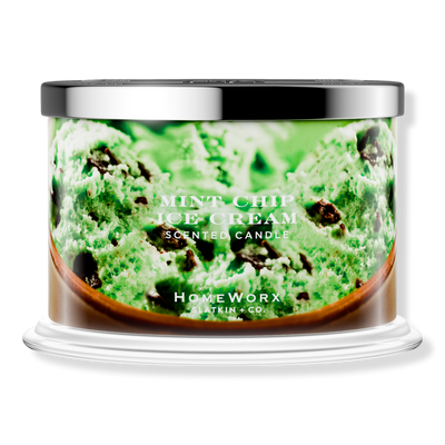 HomeWorx Mint Chip Ice Cream 4-Wick Scented Candle