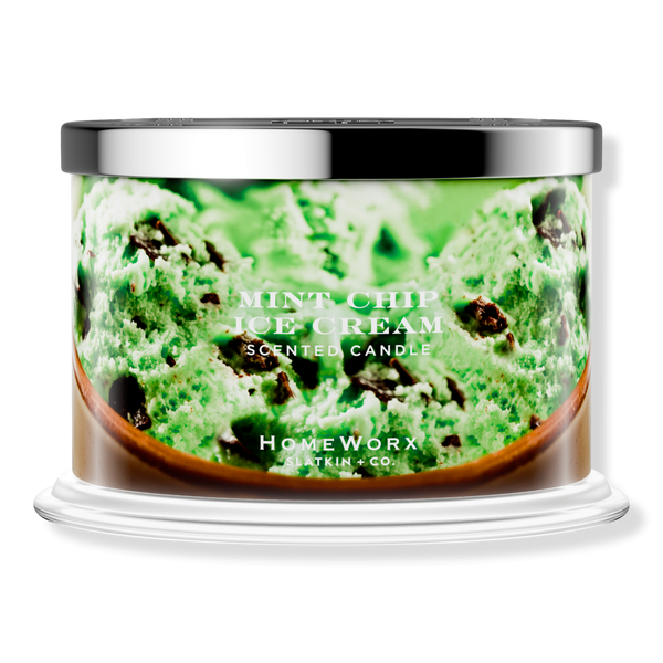HomeWorx Mint Chip Ice Cream 4-Wick Scented Candle #1