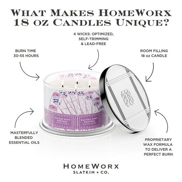 HomeWorx Salted Soft Pretzel 4-Wick Scented Candle #5