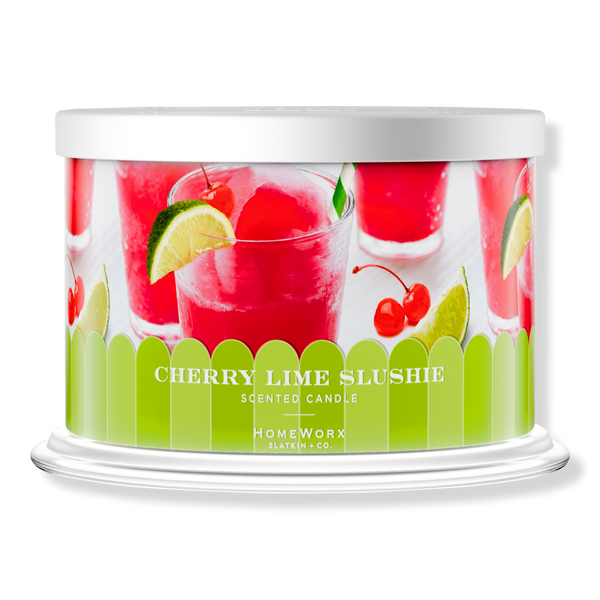 HomeWorx Cherry Lime Slushie 4-Wick Scented Candle #1
