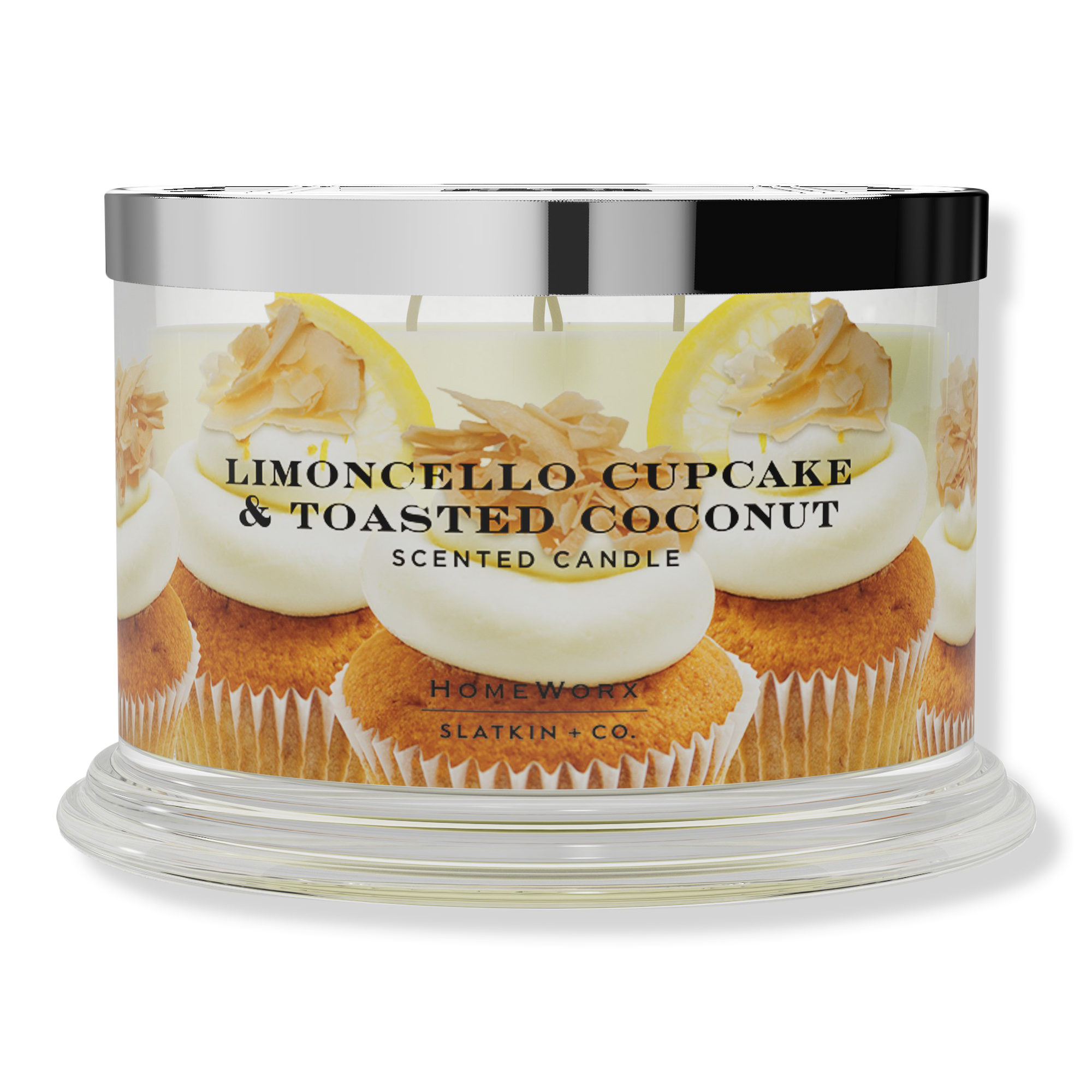 HomeWorx Limoncello Cupcake and Toasted Coconut 4-Wick Scented Candle #1