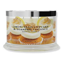 Limoncello Cupcake and Toasted Coconut 4-Wick Scented Candle