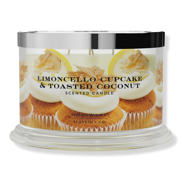 HomeWorx Limoncello Cupcake and Toasted Coconut 4-Wick Scented Candle #1