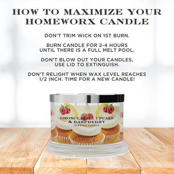 HomeWorx Limoncello Cupcake and Raspberry 4-Wick Scented Candle #6