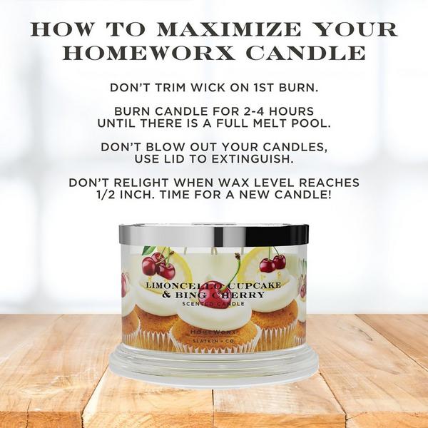HomeWorx Limoncello Cupcake and Bing Cherry 4-Wick Scented Candle #4