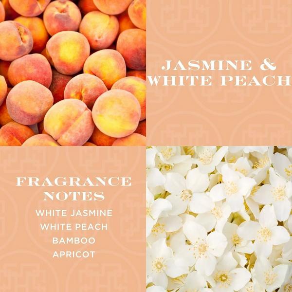 HomeWorx Jasmine & White Peach 3-Wick Scented Candle #3