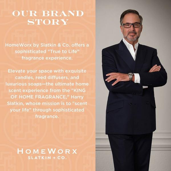 HomeWorx Jasmine & White Peach 3-Wick Scented Candle #6