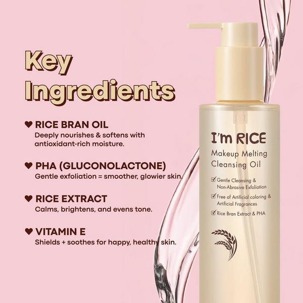 TONYMOLY I'm Rice Makeup Melting Cleansing Oil #3
