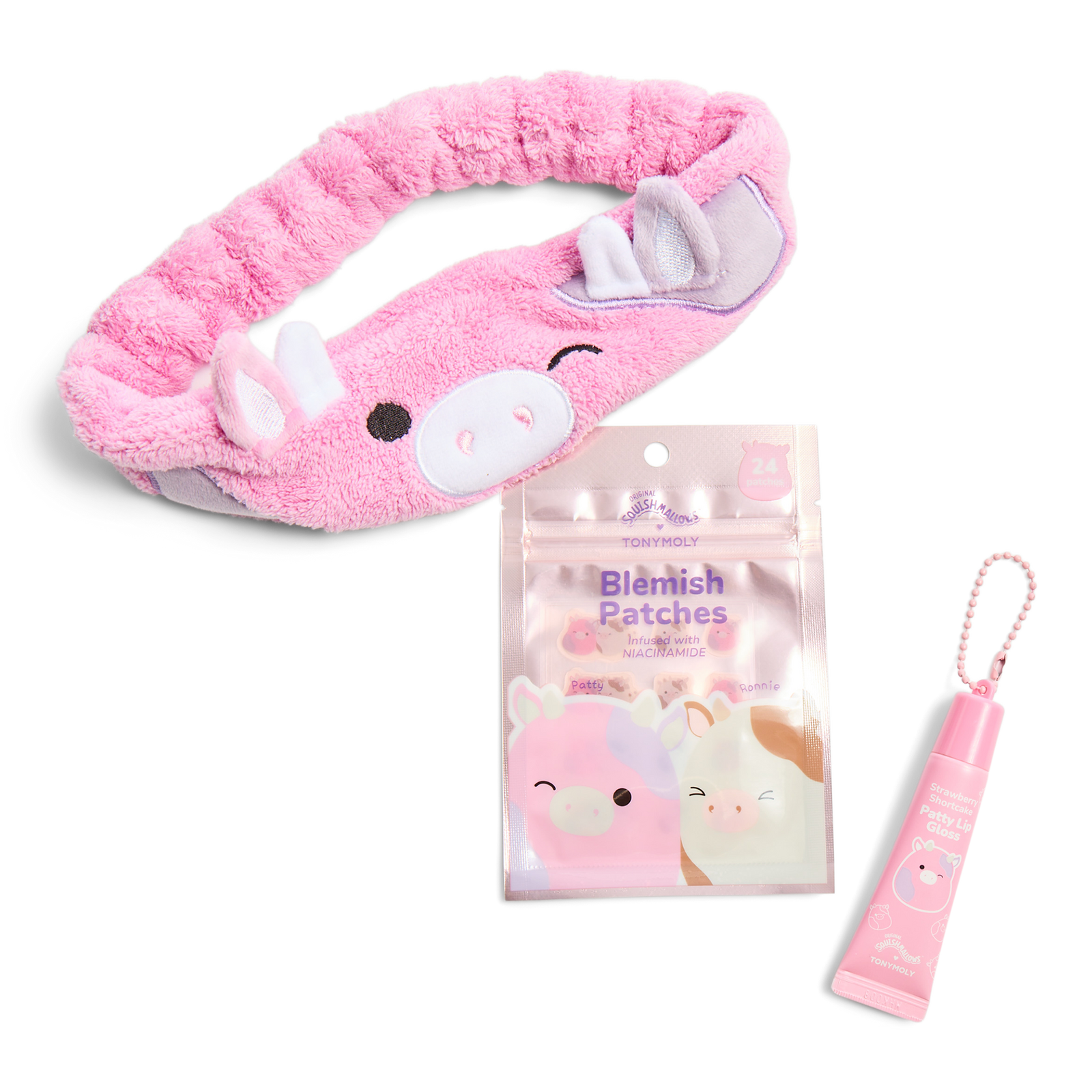 Squishmallows Perfectly Pink Patty Selfcare Bundle