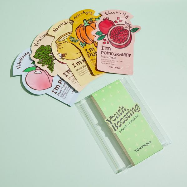 TONYMOLY Youth Boosting 5 Pack Sheet Mask Set #2