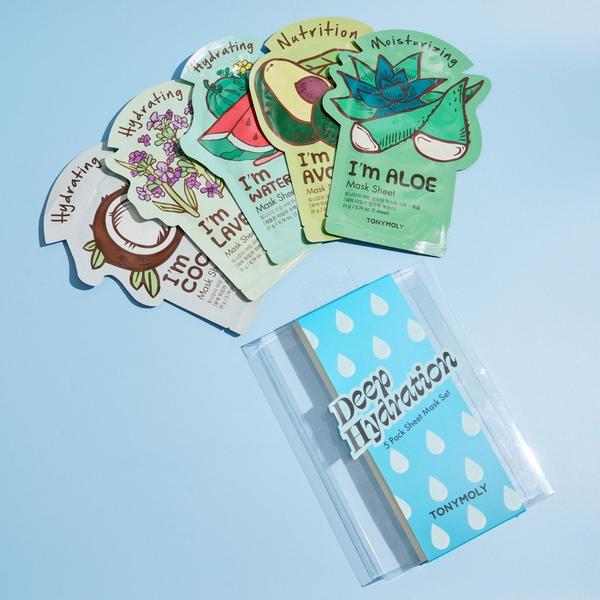 TONYMOLY Deep Hydration 5 Pack Sheet Mask Set #2