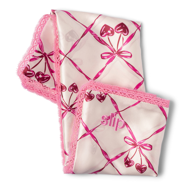 Slip Pure Silk Queen Pillowcase Lace Trim #2