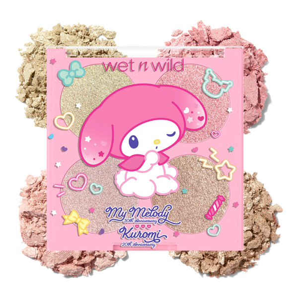 Wet n Wild My Melody Anniversary Blush & Highlighter Quad #3