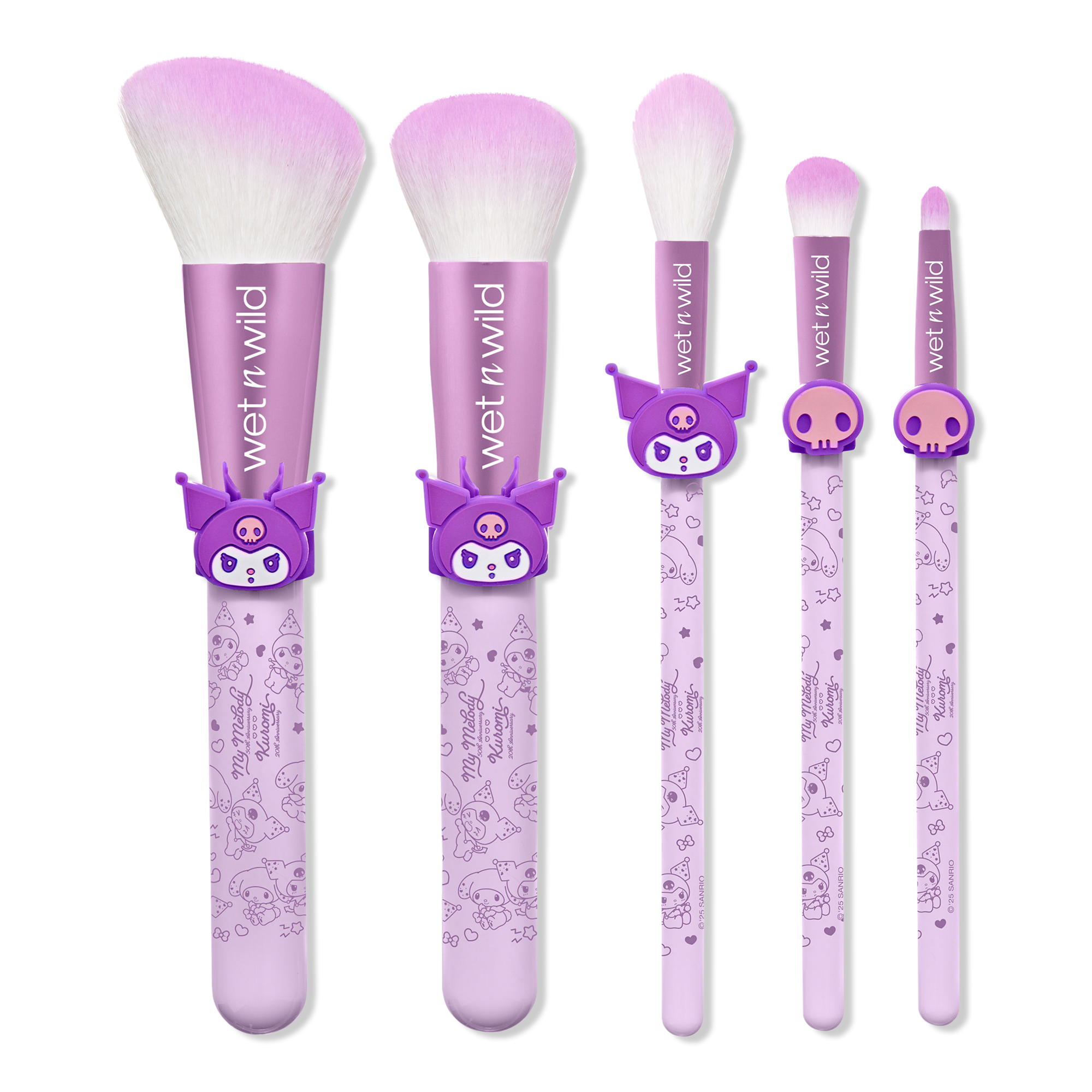 Wet n Wild Kuromi Anniversary 5-Piece Makeup Brush Set #1