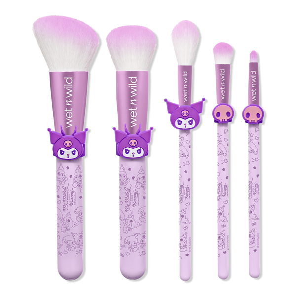 Wet n Wild Kuromi Anniversary 5-Piece Makeup Brush Set #1