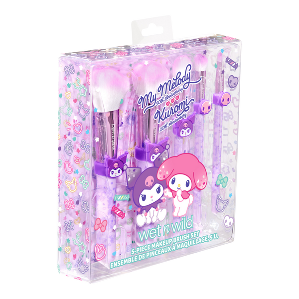 Wet n Wild Kuromi Anniversary 5-Piece Makeup Brush Set #2