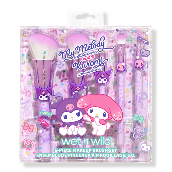 Wet n Wild Kuromi Anniversary 5-Piece Makeup Brush Set #3