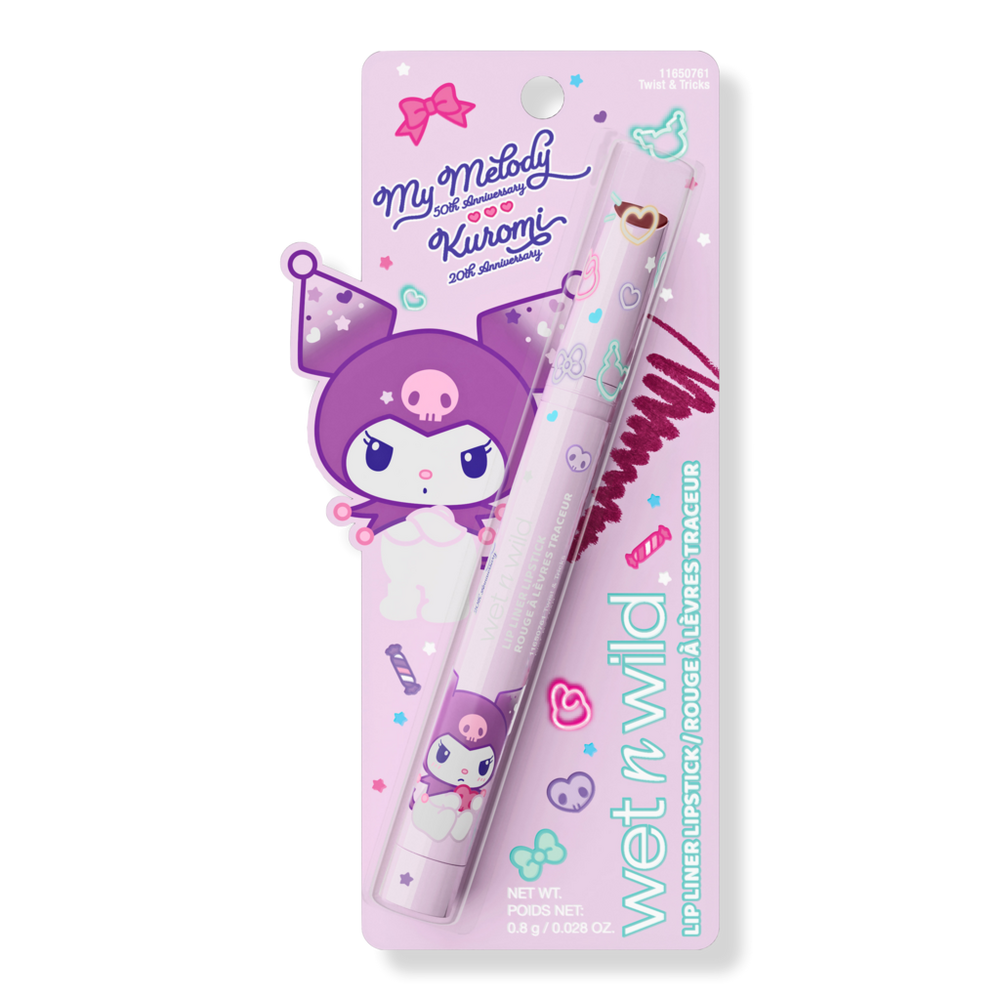 Wet N Wild Kuromi Anniversary Lip Liner Lipstick - Twist & Tricks