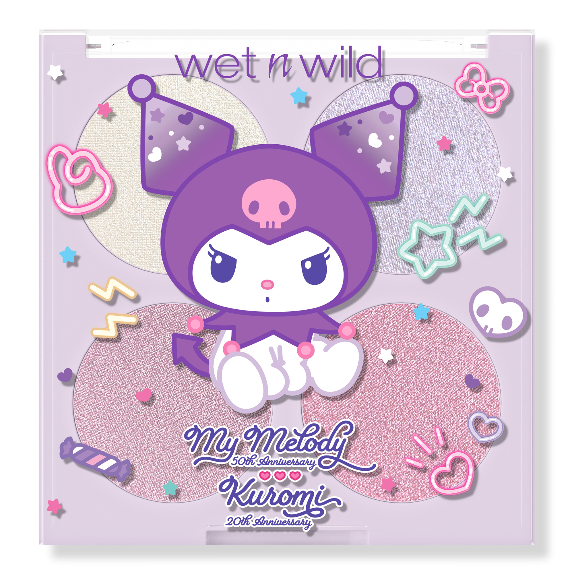Wet n Wild Kuromi Anniversary Blush & Highlighter Quad #1