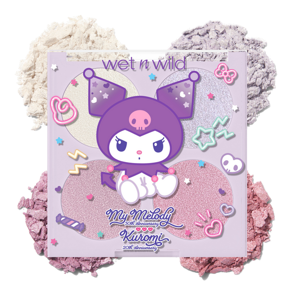 Wet n Wild Kuromi Anniversary Blush & Highlighter Quad #3