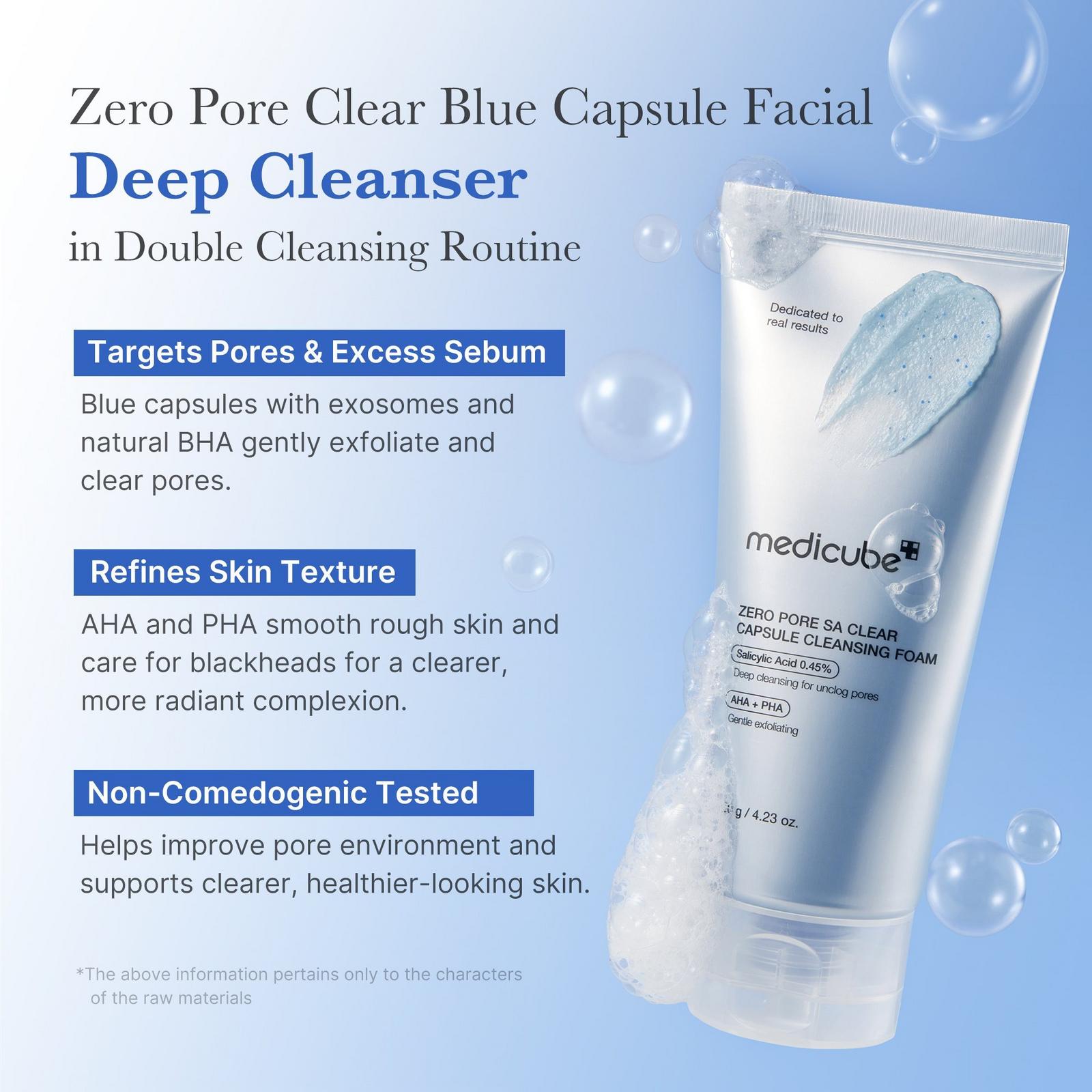 Zero Pore SA Clear Capsule Facial Deep Cleanser