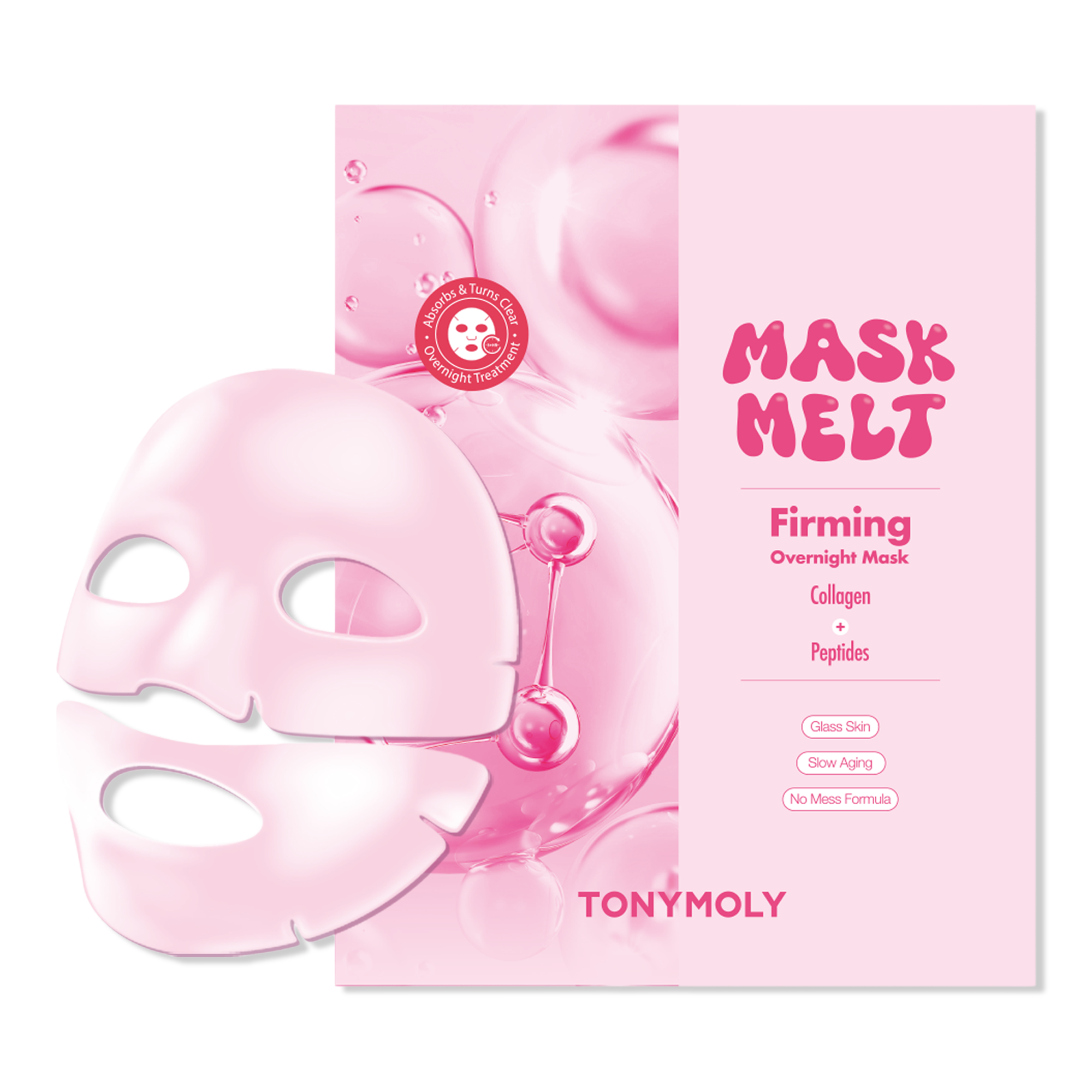 TONYMOLY Mask Melt Collagen + Peptide Overnight Hydrogel Mask #1