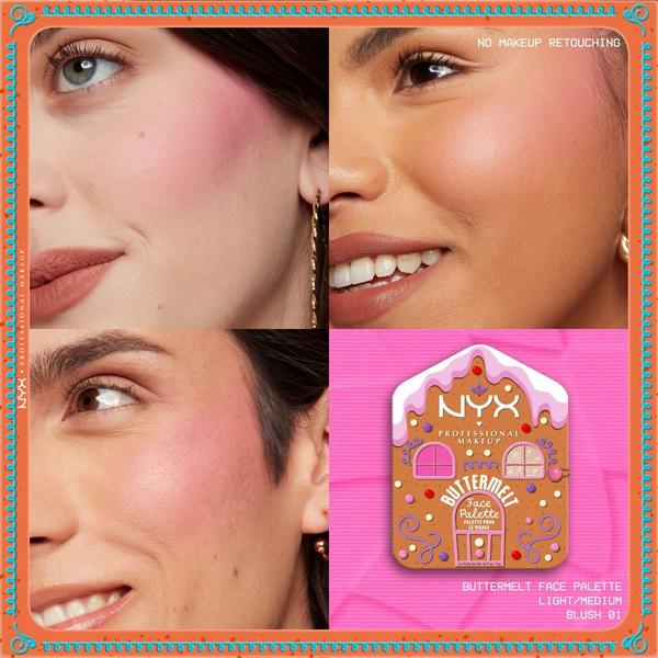 NYX Professional Makeup Buttermelt Face Palette Blush & Highlighter Duo #4