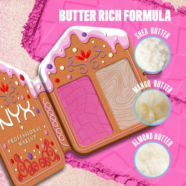 NYX Professional Makeup Buttermelt Face Palette Blush & Highlighter Duo #6