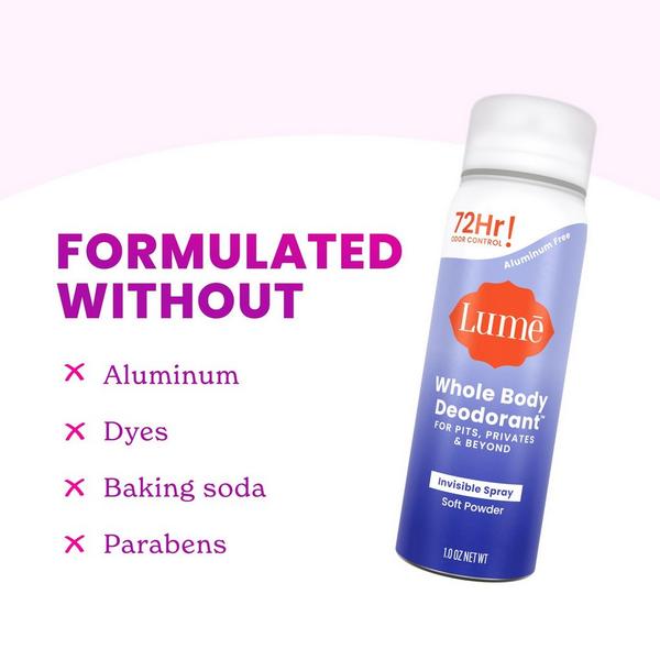Lume Mini Whole Body Deodorant Invisible Spray #4