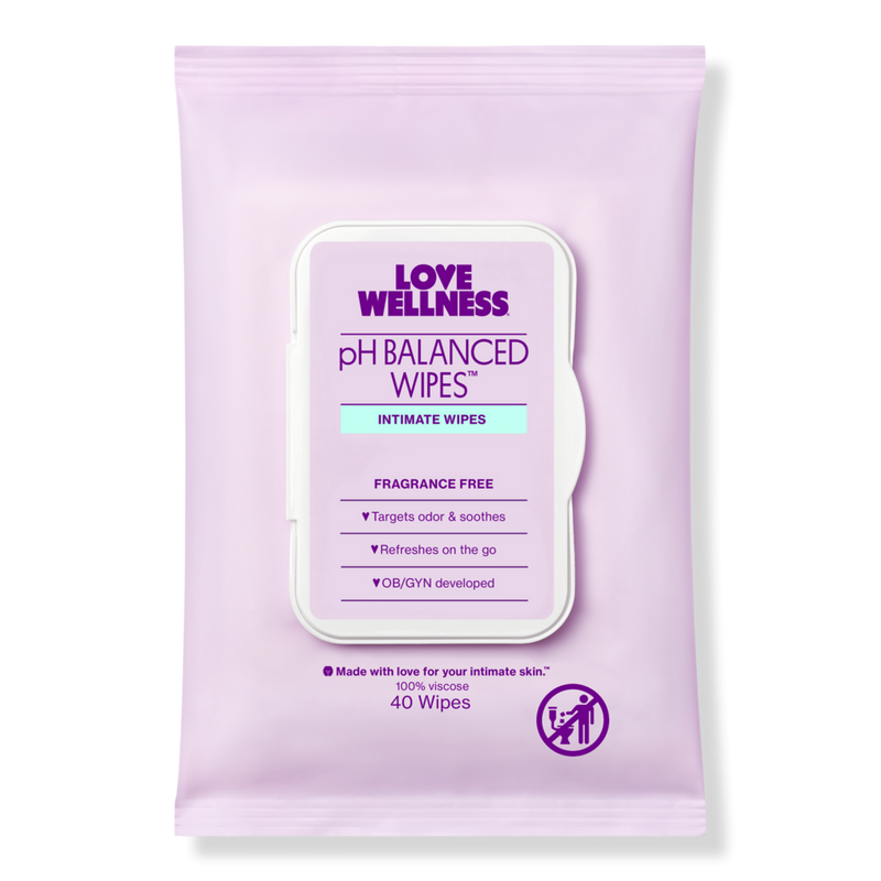 Love Wellness - 40 ct pH Balanced Wipes: Vulva Wipes | Ulta Beauty