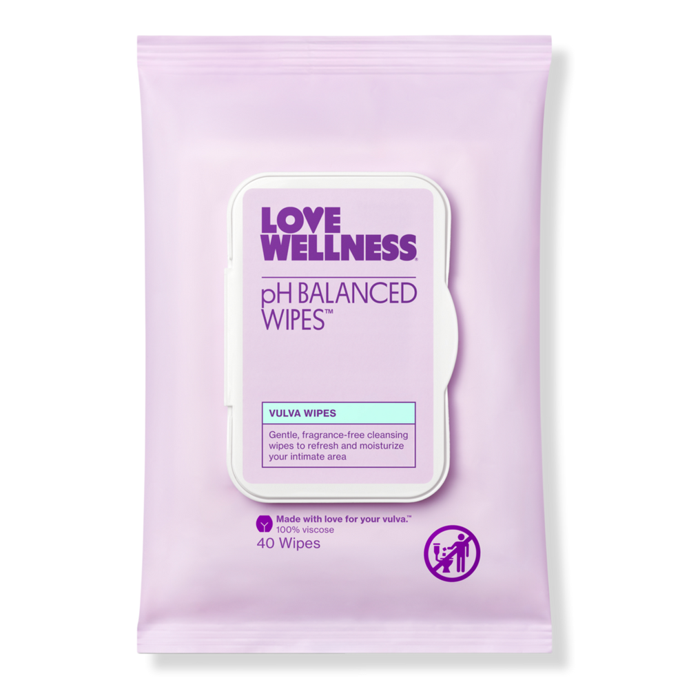 Love Wellness Ph Balanced Wipes: Vulva Wipes - 40 Ct