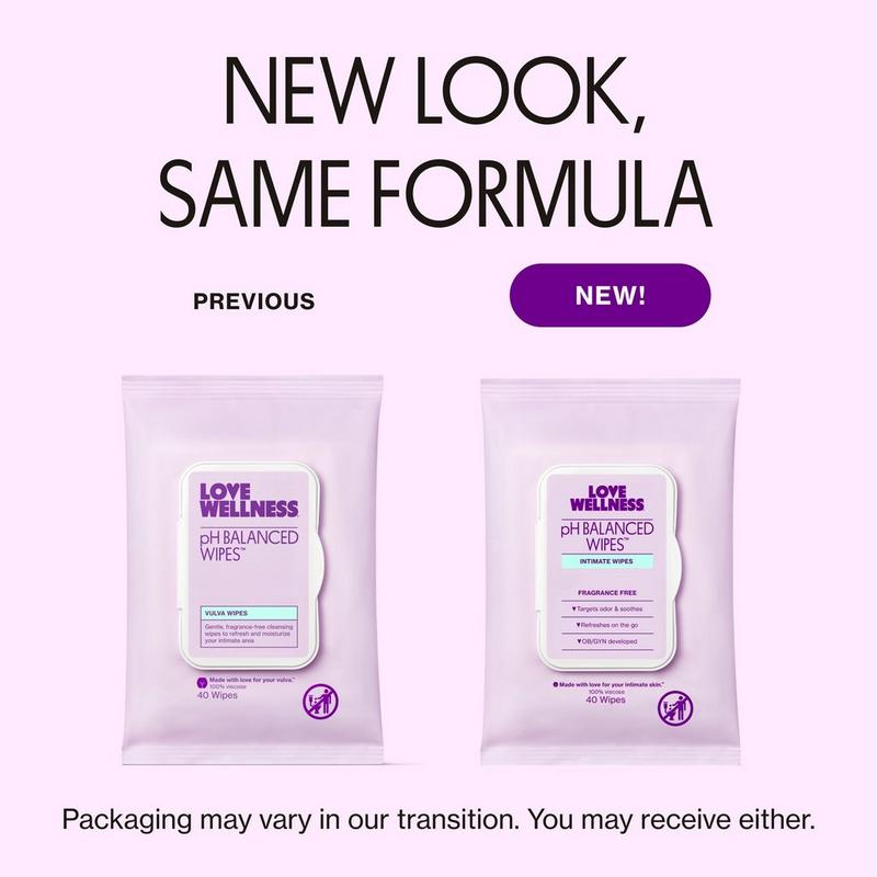 Love Wellness - 40 ct pH Balanced Wipes: Vulva Wipes | Ulta Beauty