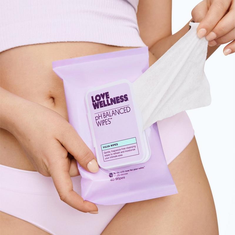 Love Wellness - 40 ct pH Balanced Wipes: Vulva Wipes | Ulta Beauty