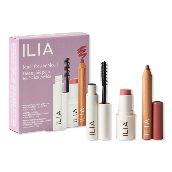 ILIA Minis For Any Mood - Clean Travel Makeup Set #1
