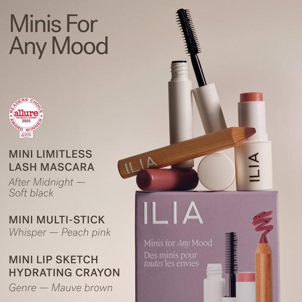 ILIA Minis For Any Mood - Clean Travel Makeup Set #2