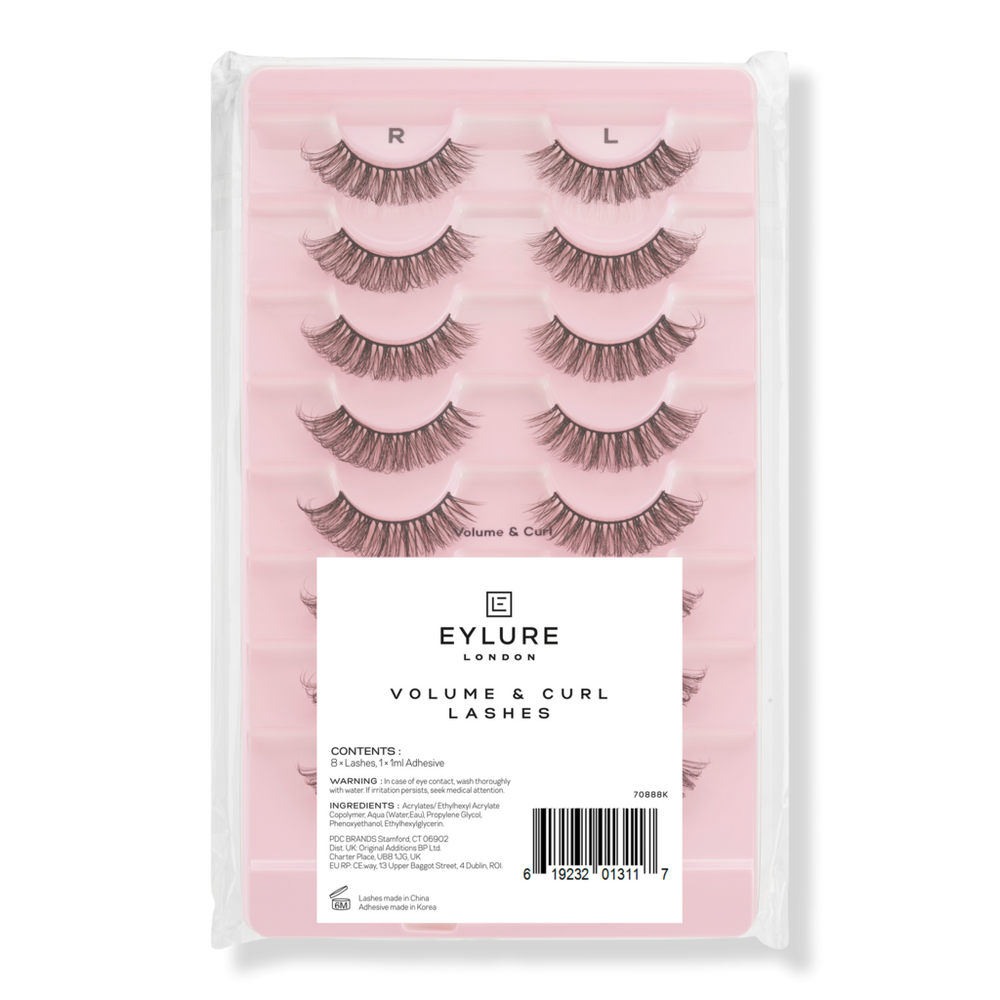 Eylure Volume & Curl No. 605 Eyelashes Multipack