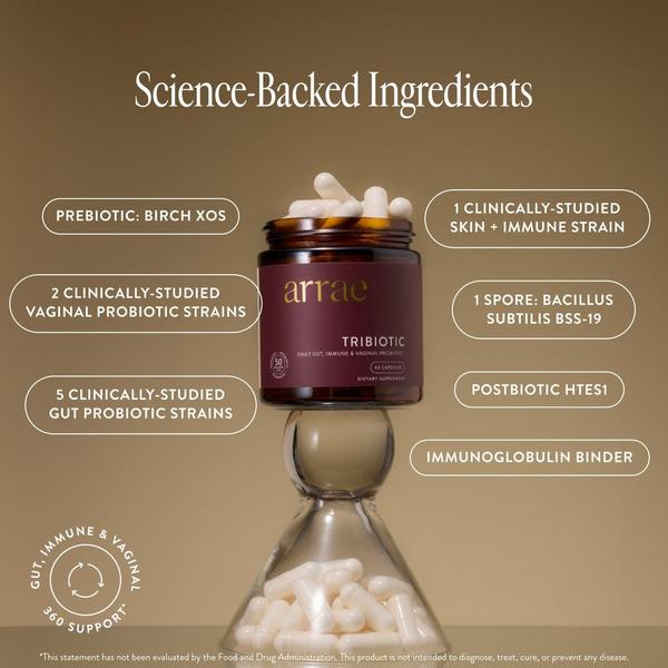 arrae Tribiotic: Daily Gut, Skin, and Vaginal Support Capsules #5