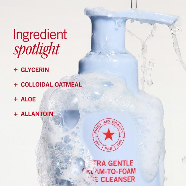 Limpiador facial ultra suave de crema a espuma 6
