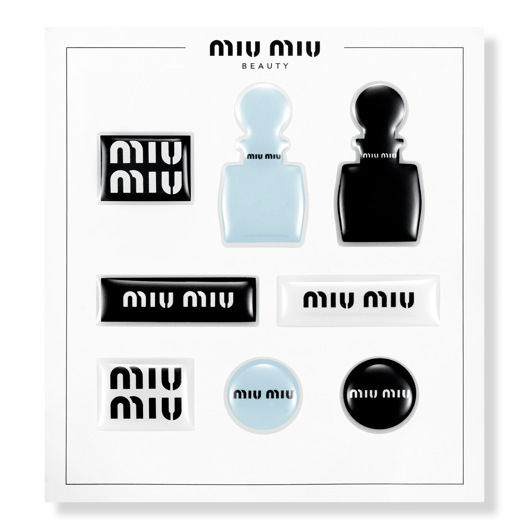 Miu Miu Free Stickers with select large spray purchase #1