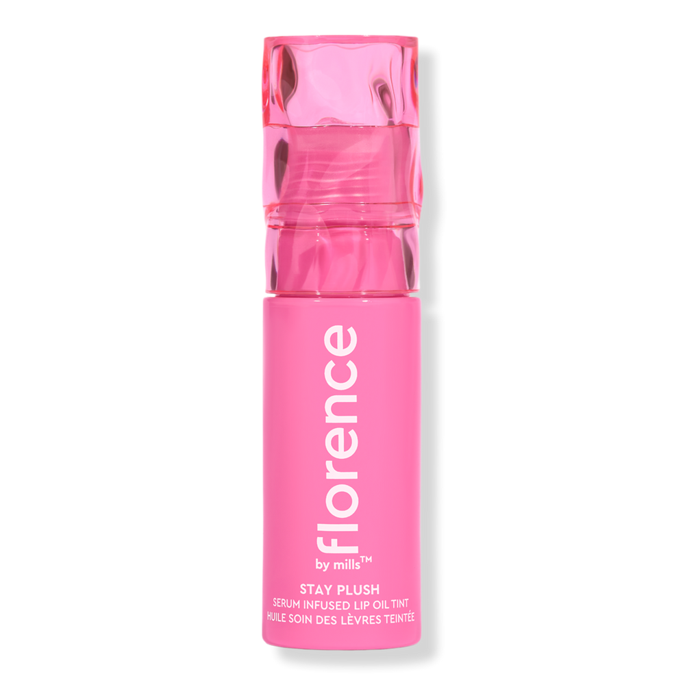 Florence By Mills Stay Plush Serum Infused Lip Oil Tint - Tutti Frutti In Pink