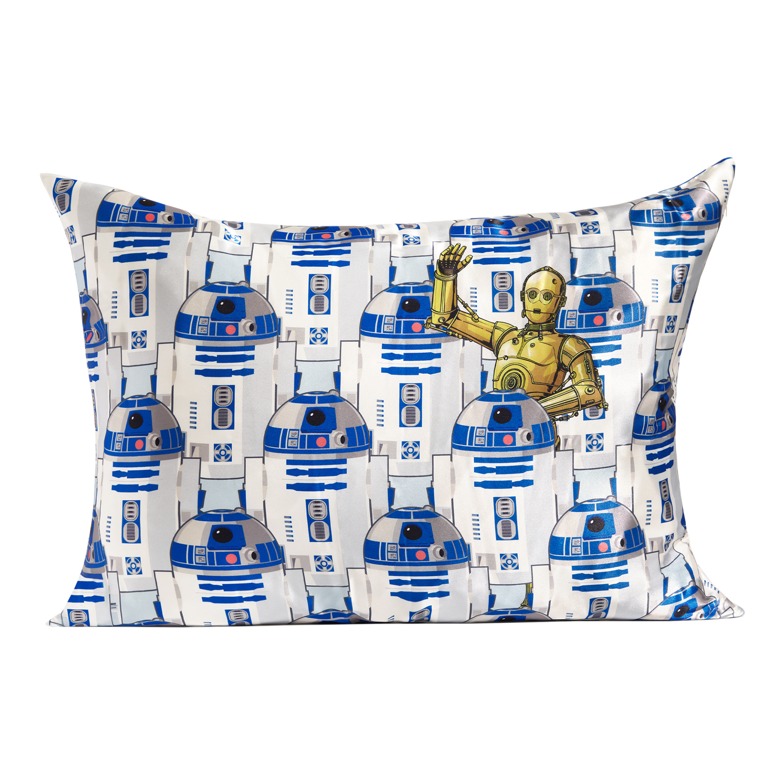 Kitsch x Star Wars Standard Satin Pillowcase - R2-D2 & C-3PO