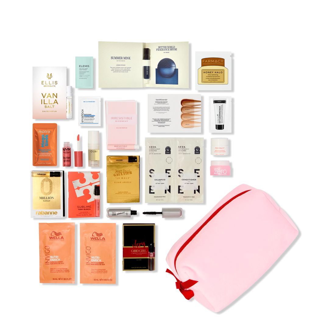 Variety Free 17 Piece Beauty Bag with select $90 shipped purchase #1