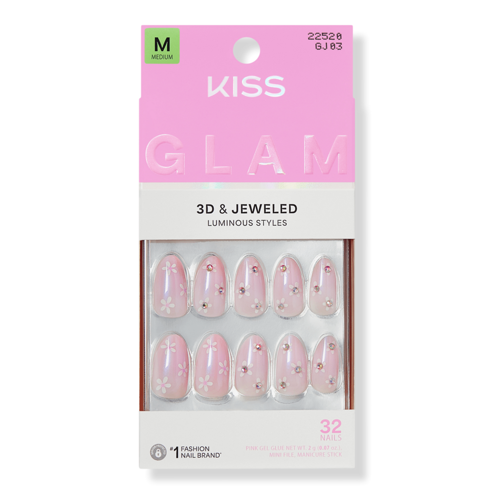 Kiss GLAM Jeweled Press On Nails
