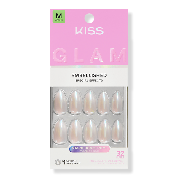 Kiss GLAM Embellished Press On Nails #1